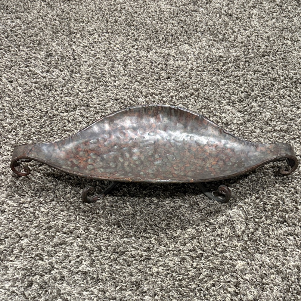 Rustic Metal Decorative Tray